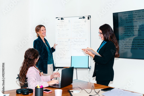 Businesswomen in a meeting at work