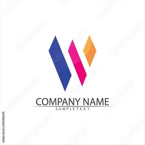 Free Download W Letter Logo Template - GFXLoad