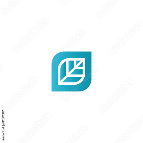 Free Download Modern Green Gradient Leaf App logo icon flat vector design - GFXLoad