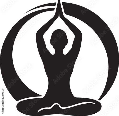 Mindful yoga pose for wellness