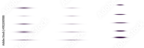 Set of minimalist purple shadow dividers and horizontal line overlays for modern UI design mockups