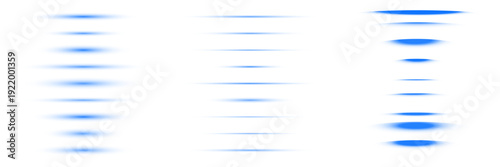 Blue glowing light flares for futuristic digital interface design elements