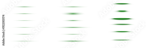 Green light flares for ecological technology interface, sustainable energy glow on transparent background