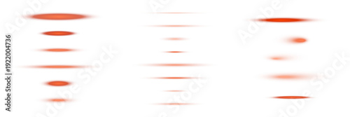 Red laser scanning lines for biometric security and digital data verification on transparent background