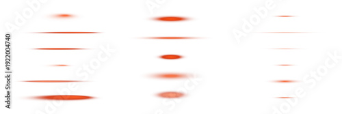 Horizontal red laser light flares for security alarm sensors and futuristic technology interface