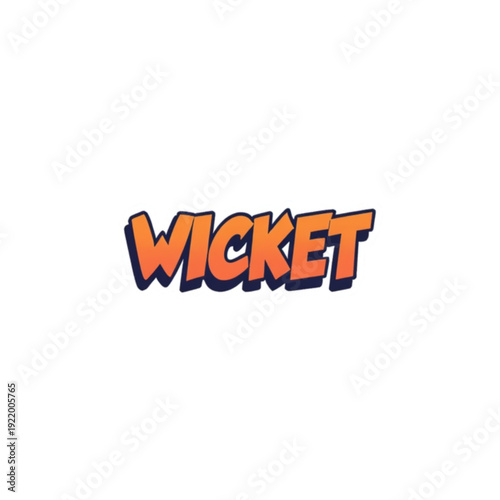 Vibrant orange Wicket wordmark in bold playful font