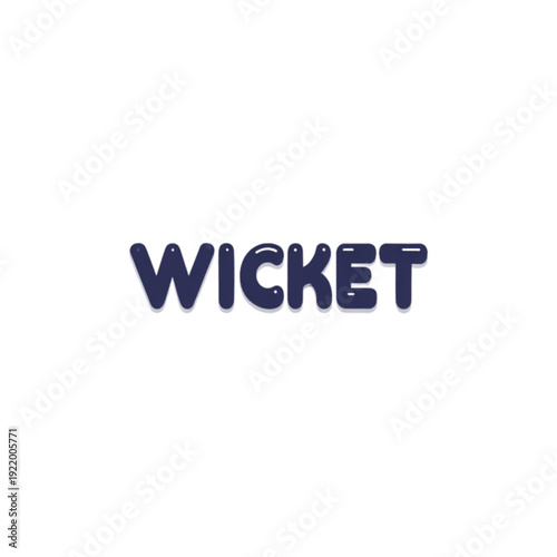 Modern wicket logo design