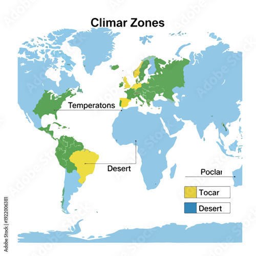 Climatic Zones Map of the World.