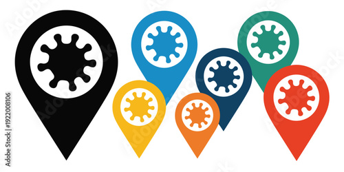 Minimalist design featuring a simple vector file icon placeholder