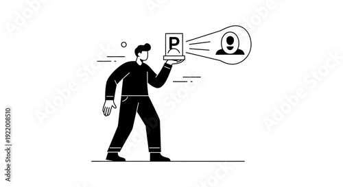 Discovering Identity A Silhouette Projection Symbolizing Personal Recognition and the Unveiling of Self Through Visual Representation