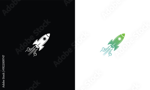 Rocket Money Logo Icon - Financial Growth Startup Success Investment  Crypto Symbol.