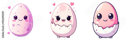 Alien Baby Shower Egg Vector Set – Kawaii Cartoon Hatchling Illustration Collection