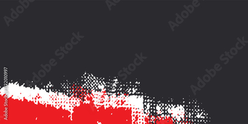 Abstract red and gray design concept with ink splats