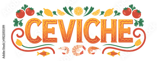 ceviche featuring fresh shrimp and fish marinated in zesty lemon juice, mixed with tomato, onion, cilantro, and spicy serrano for a healthy, traditional seafood dish.