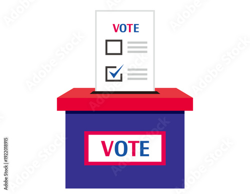 投票用紙のイラスト　選挙アイコン