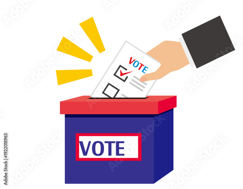 投票用紙のイラスト　選挙アイコン