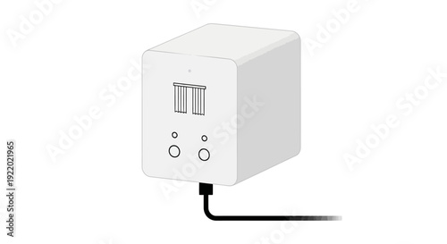 White Electrical Power Adapter.