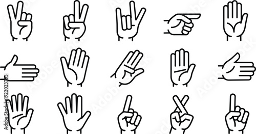 American sign language handshapes and finger spelling