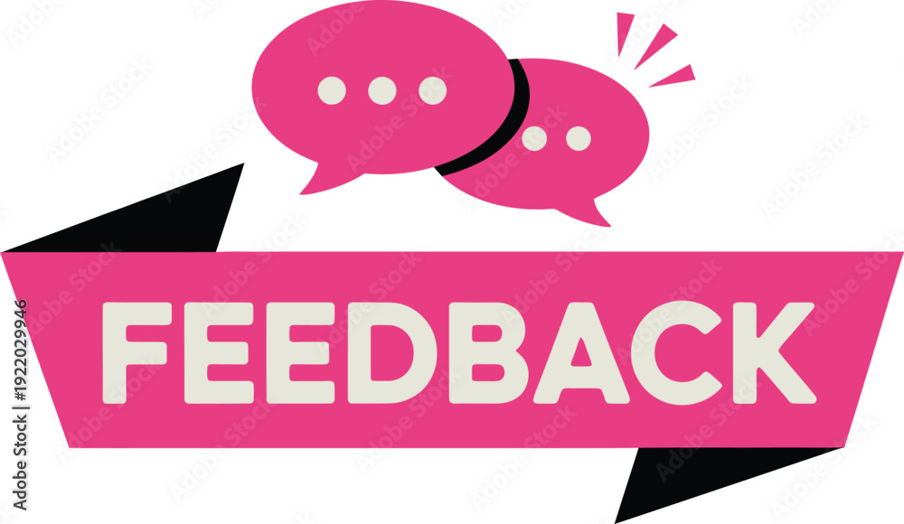 Fototapeta premium Pink Speech Bubbles and 