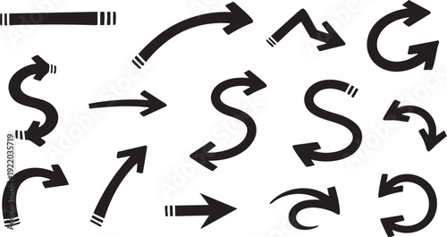 Ultimate Hand-Drawn Arrow and Abstract Graphic Symbol Mega-Bundle