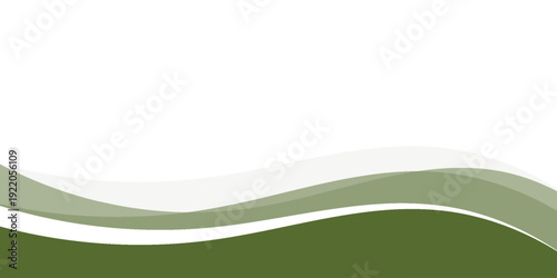 Abstract Navy Blue wave background, Vector green line background curve element with white space for text and message design, overlapping layers.