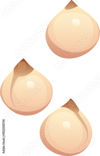 Cartoon vector sorgo grains. Healthy cereal seeds of sorghum rich in protein, fiber, iron and antioxidants. Healthy gluten free cereal food grains of healthy diet, product labels, organic food themes