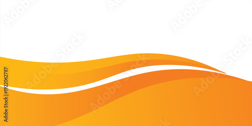 orange and white business wave banner background. overlapping vector waves background ilustration modern eps 10 vector