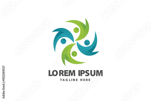 Circular Teamwork Collaboration Logo