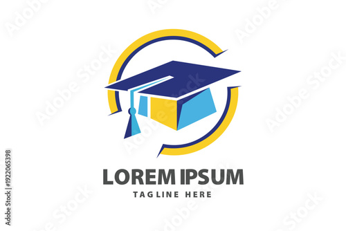 Modern Academic Cap Graduation Logo