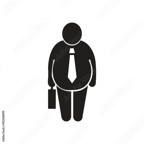 The silhouette of a businessman with a briefcase in his hand is a common illustration depicting a professional, successful, and ready-to-work figure. This icon is often used to represent the corporate