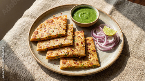 aloo capsicum paratha