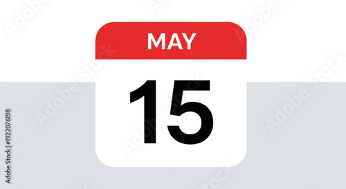 Calendar Page Showing May 15 Date 1.