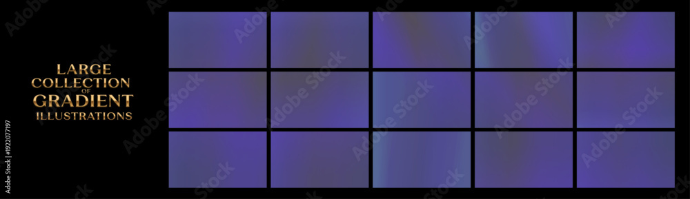 Fototapeta premium Gentle series of blue and violet gradients with soft transitions and low contrast, ideal for quiet branding, meditation apps, minimalist presentations, and understated web layouts.