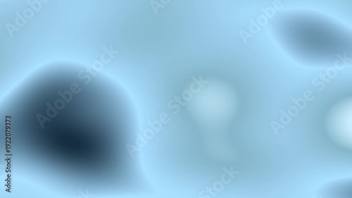 Abstract Light Blue and Dark Blue Organic Shapes Flowing Seamlessly, Dreamy and Serene Background Loop.