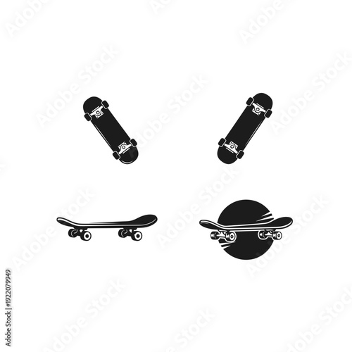 Skateboard Silhouettes Set