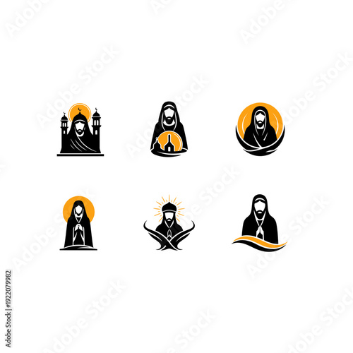 Nun Icons Set