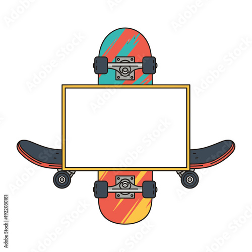 Skateboards with Blank Sign