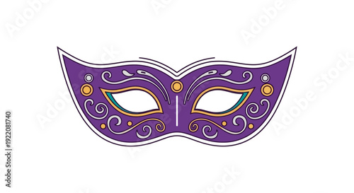 Carnival mask icon vector isolated on white background for your web and mobile app design, Carnival mask logo concept