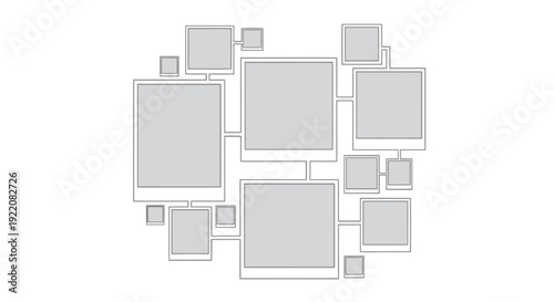 Modern business technology template featuring an abstract vector background with 3d squares and geometric cube patterns for web banner design