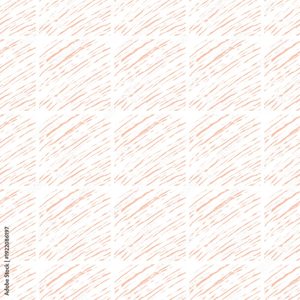 Fototapeta premium Soft peach diagonal brush pattern in seamless layout. Great for World Creativity and Innovation Day. Ideal for use in presentations, websites, or as a minimalistic design backdrop.