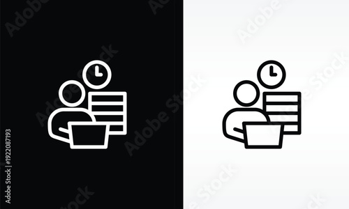 Workload Vector, Icon Or Logo Sign Isolated Symbol Illustration