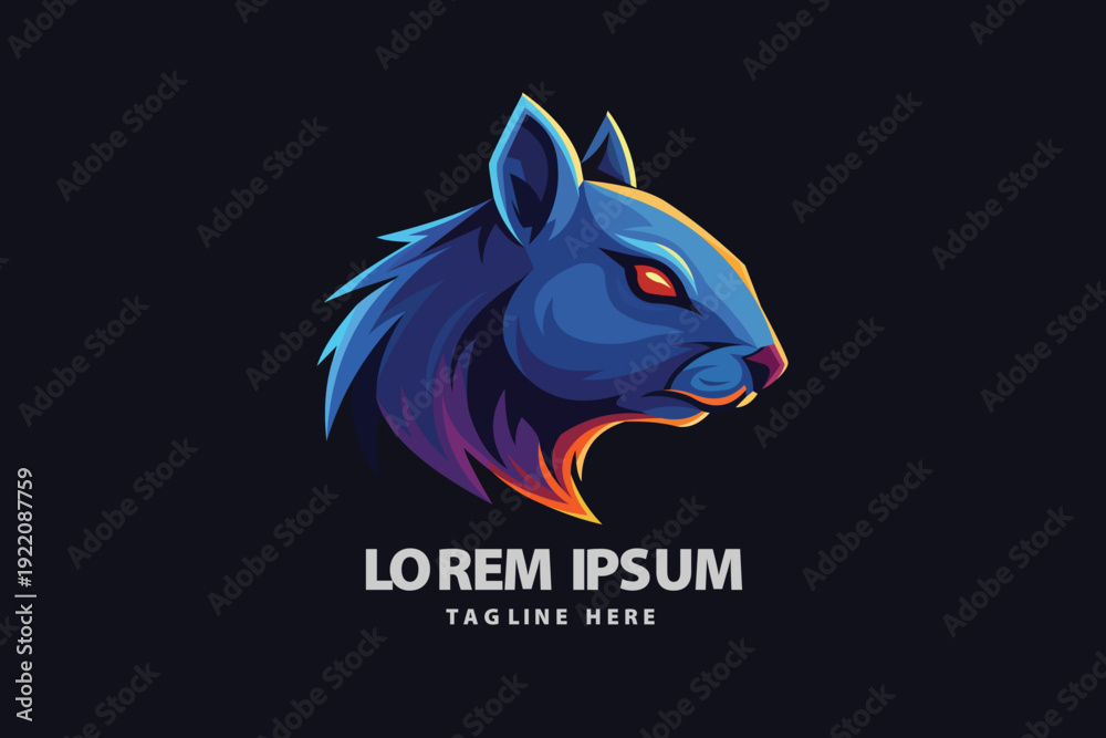 Obraz premium Squirrel Rodent Mascot Illustration