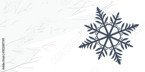 A delicate and intricate snowflake design on a white background