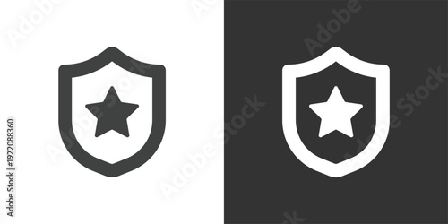 Security Shield icon. Solid glyph series icon