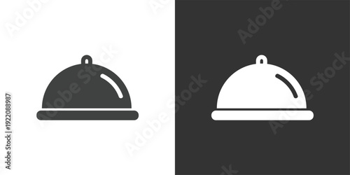 Food Cloche icon. Solid glyph series icon