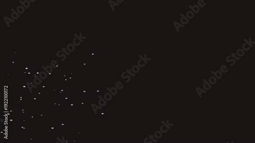 Abstract dark background with subtle, shimmering bokeh lights creating a mysterious and elegant atmosphere.