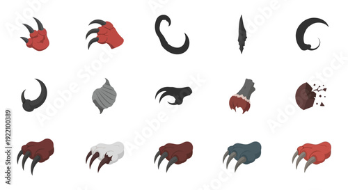 Collection of Claw Marks and Scratches.