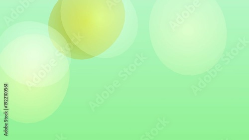 Soft green bokeh lights over a pale gradient background with circular circles.
