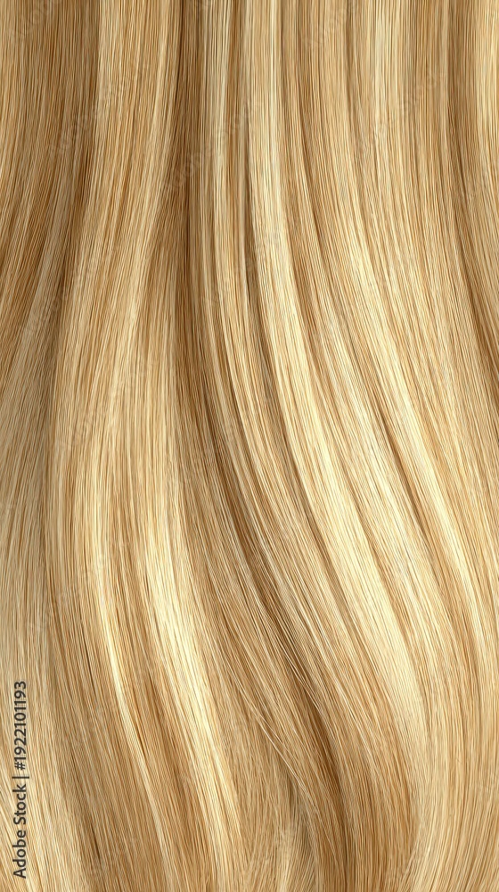 Fototapeta premium Close-up of Blonde Hair with Subtle Highlights