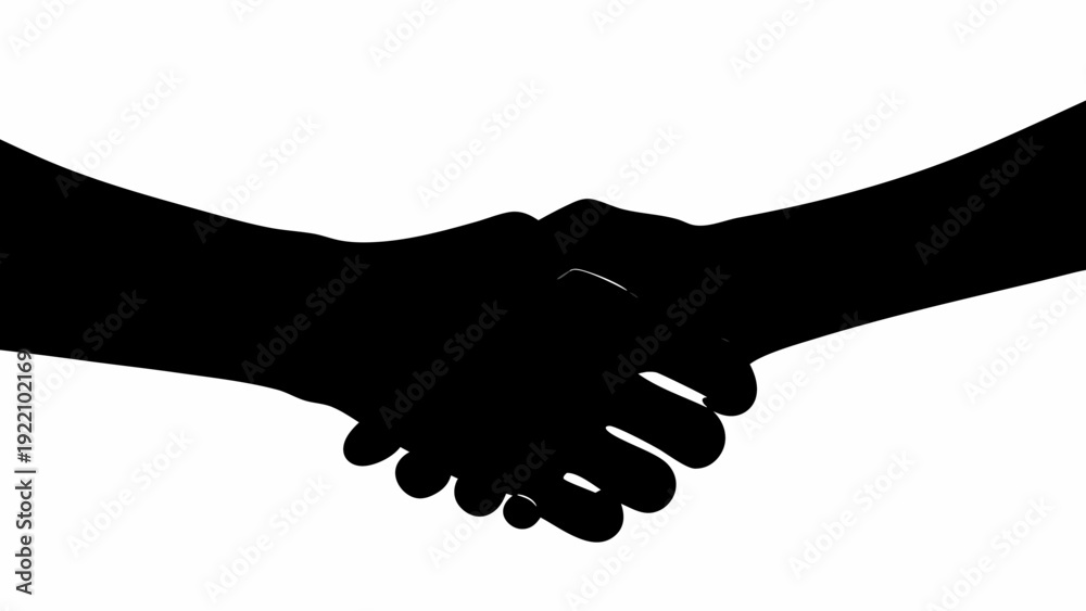 Fototapeta premium handshake vector illustration